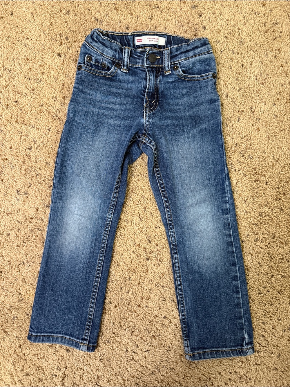 Levi's Kids Medium Blue Slim Straight Jeans